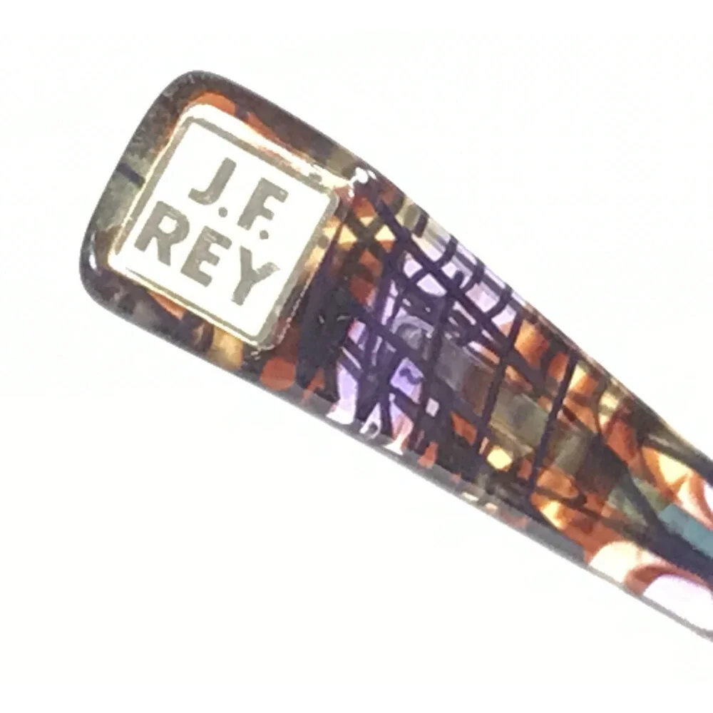 J.F. Rey Eyeglasses Frames JF2968 7040 Mint Green Bordeaux Semi Rim 50-19-143